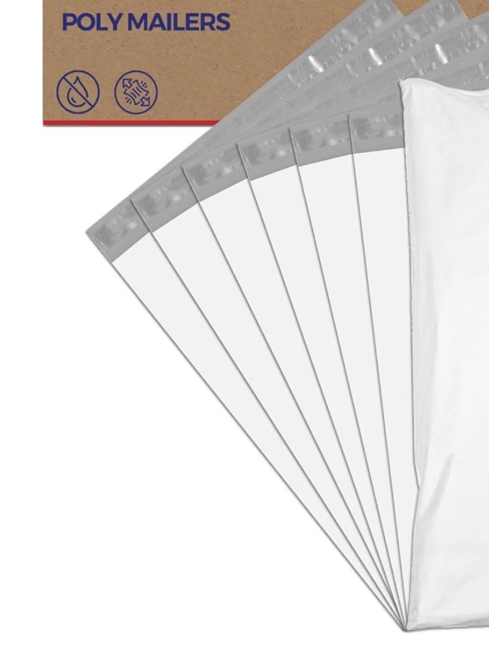 White Poly Mailer 10x13 25pcs